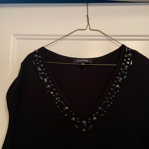 Black knit sleeveless top - Picture 2 of 2